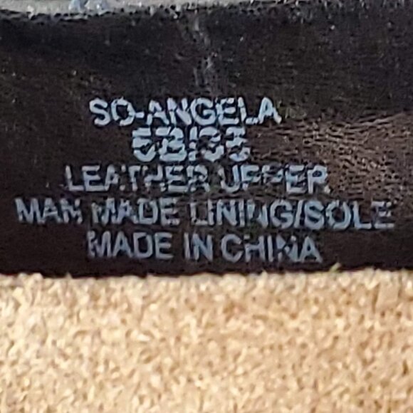 ❤️356 Julianne Hough for Sole Society Angela Peep Toe Leather Tan Bootie Heels - Picture 9 of 11